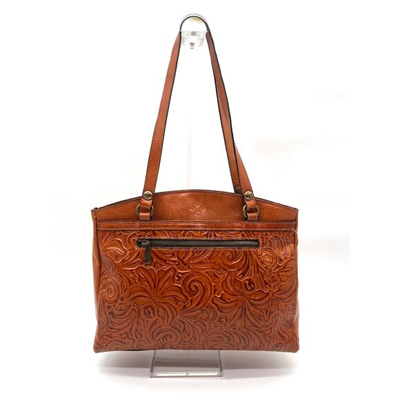 Patricia Nash Handbags - PATRICIA NASH Tooled Leather Poppy Tote, Embossed Florence Brown
